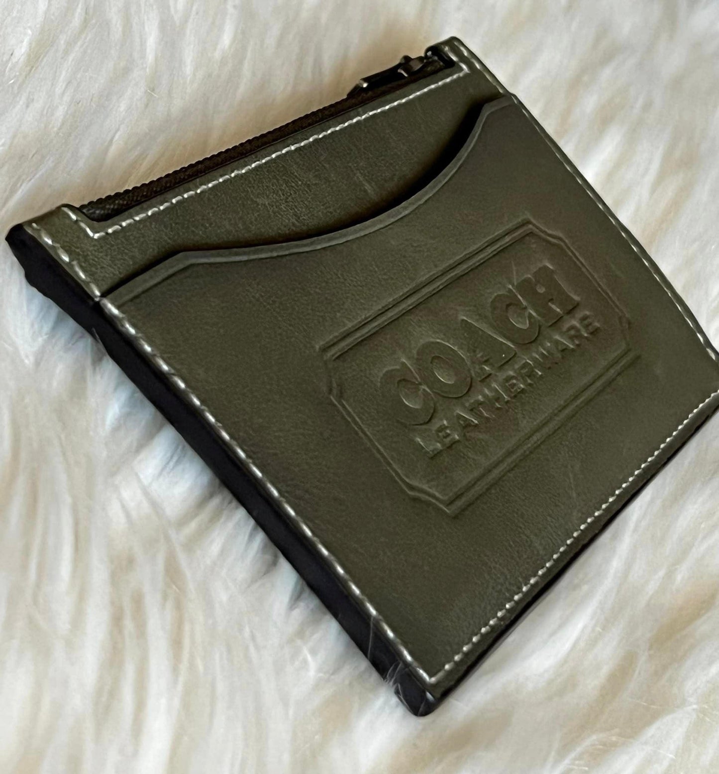 Coach Men’s Zip Card Case with Coach Badge
