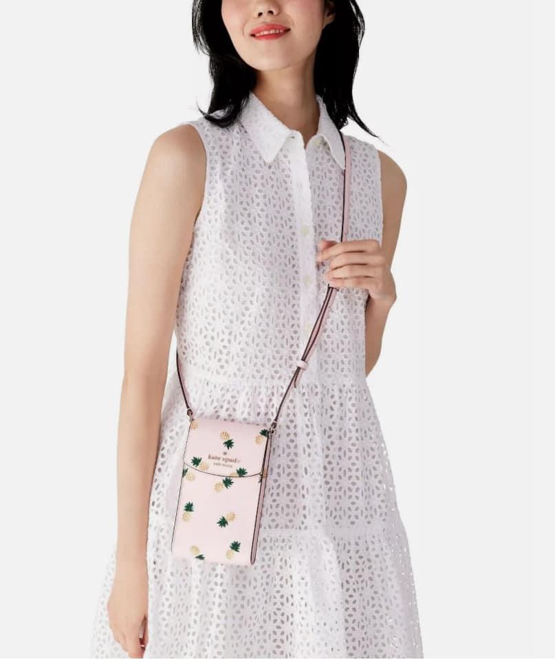 Kate Spade Staci Pineapples Print North South Crossbody