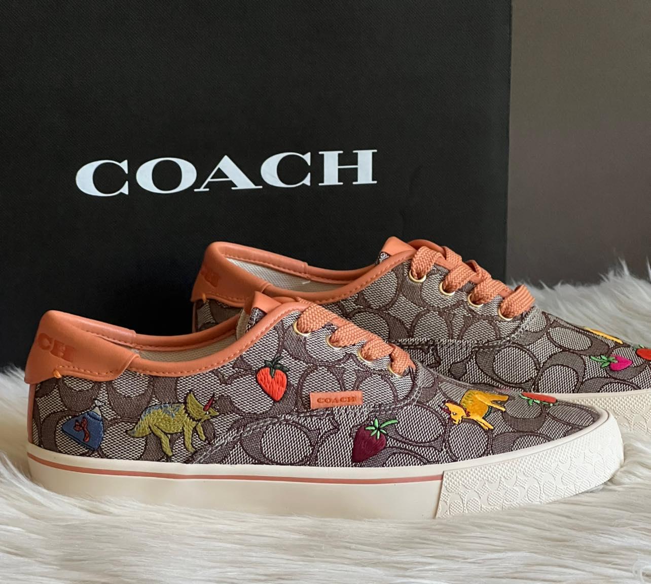 Coach X Observed By Us Skate Lace Up Sneaker In Signature Jacquard