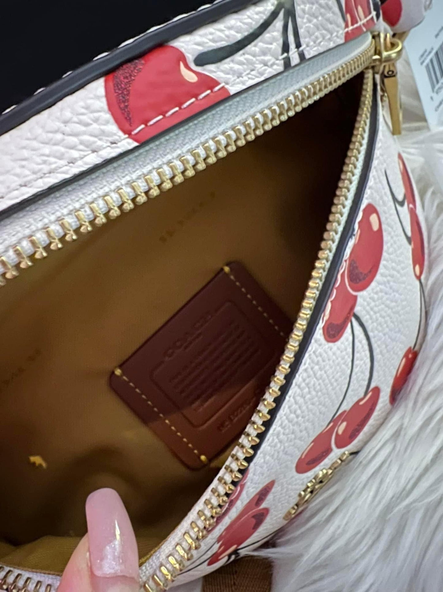 Coach Bethany Belt Bag with Cherry Print