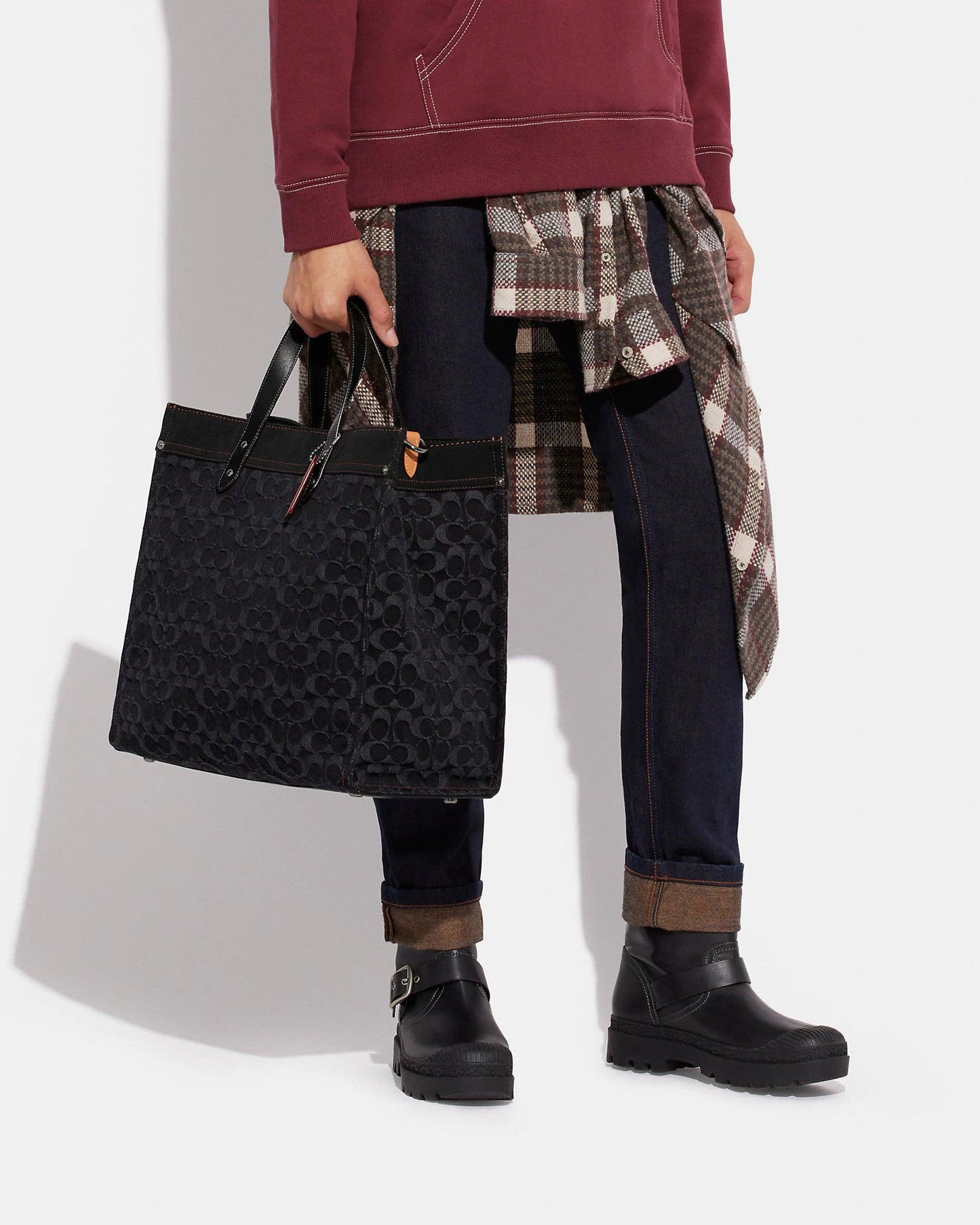 Coach Field Tote 40 in Signature Denim
