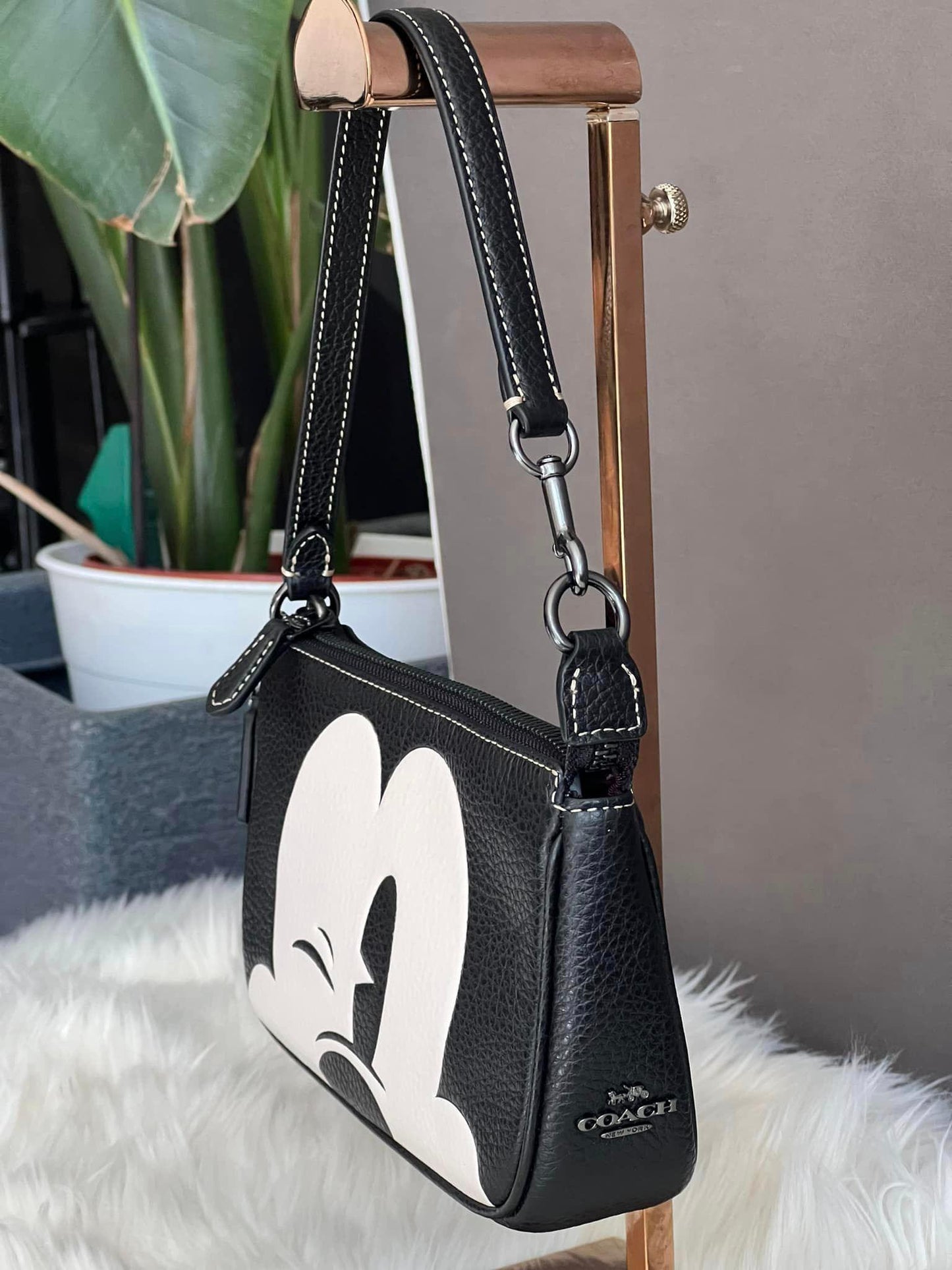 Coach Disney X Nolita 19 with Wink Mickey Mouse Print