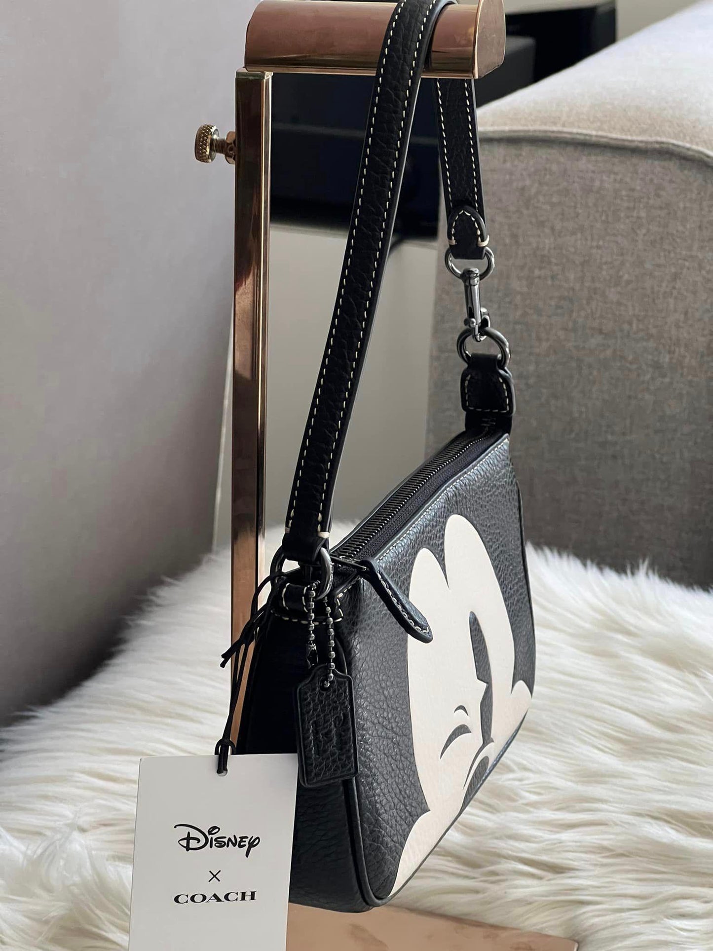 Coach Disney X Nolita 19 with Wink Mickey Mouse Print