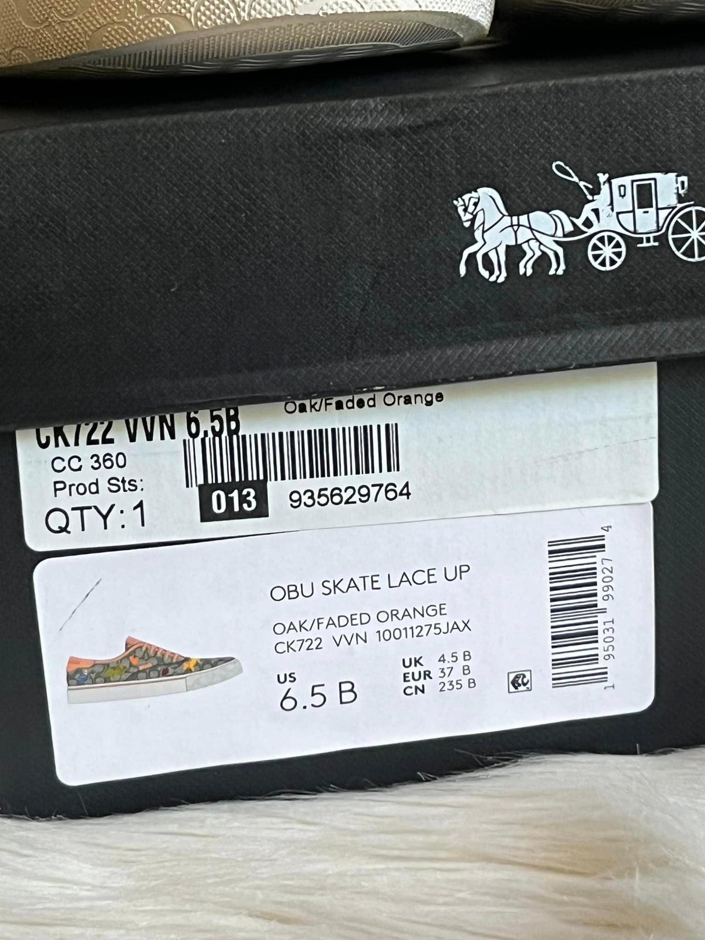 Coach X Observed By Us Skate Lace Up Sneaker In Signature Jacquard