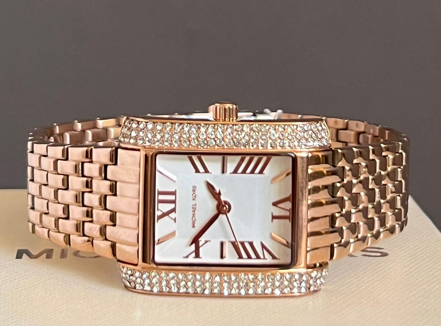 Michael Kors Women’s Emery Three-Hand Rose Gold-Tone Stainless Steel Watch