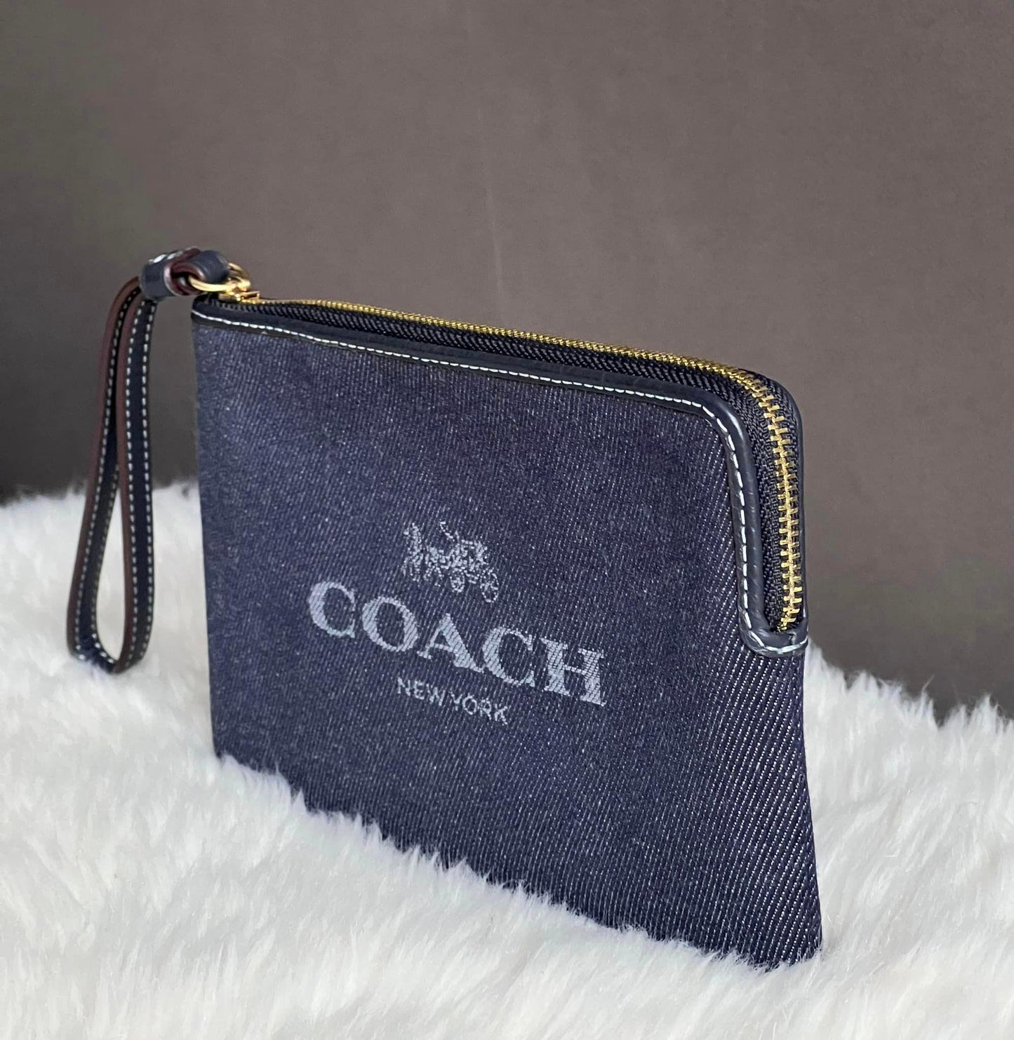 Coach Large Corner Zip Wristlet