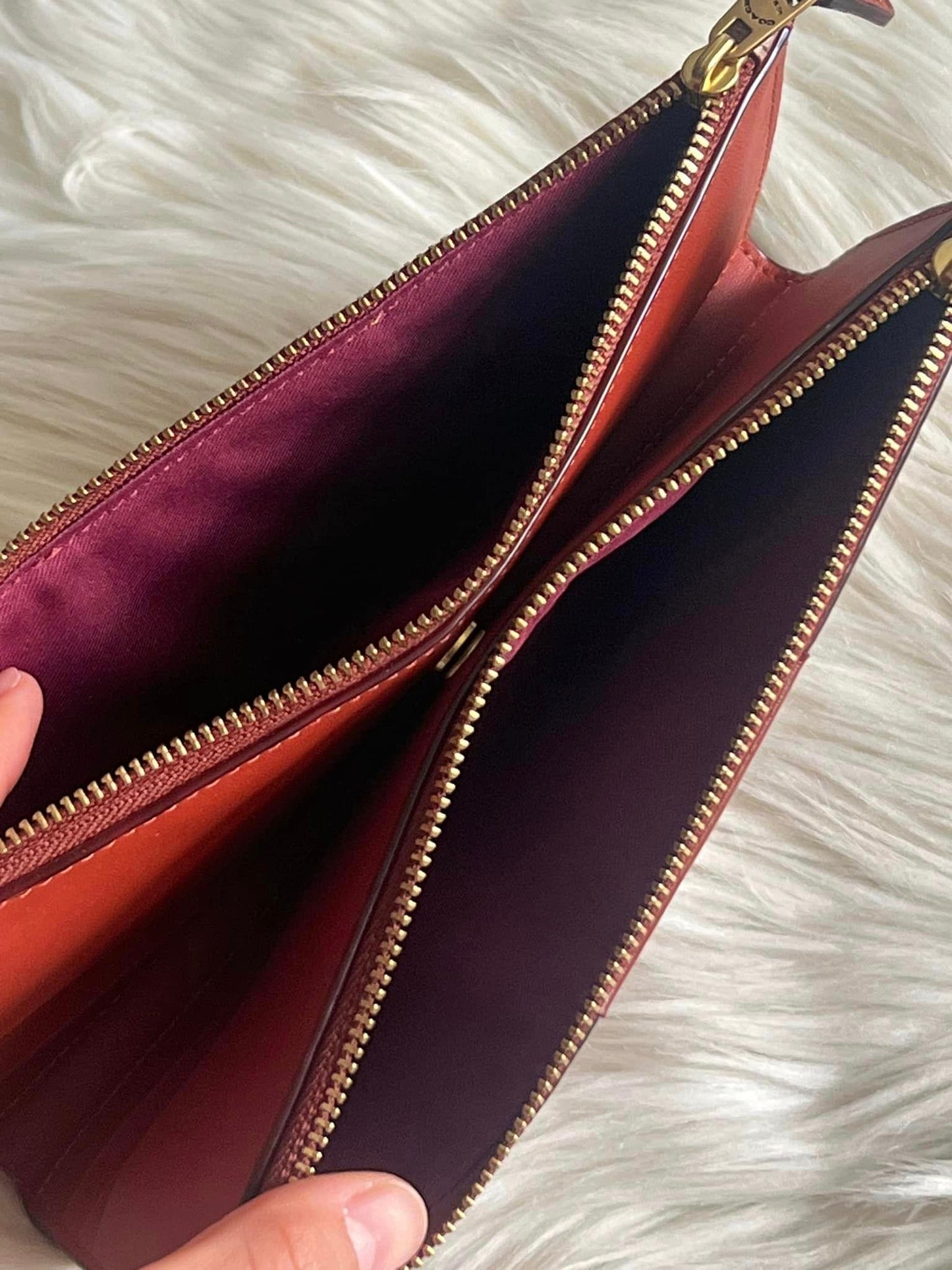 Coach Women’s Double Zip Wallet in Signature Canvas