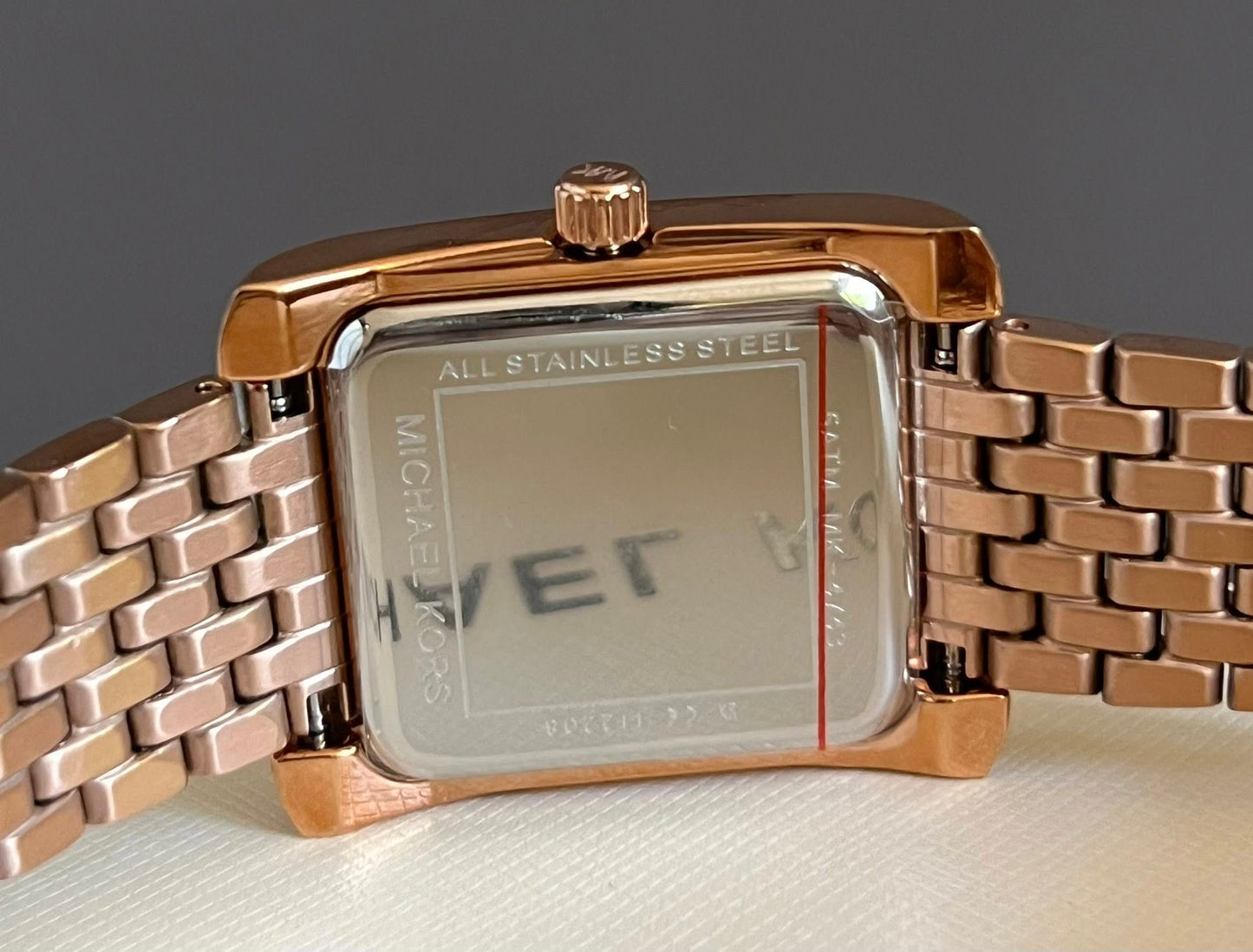 Michael Kors Women’s Emery Three-Hand Rose Gold-Tone Stainless Steel Watch