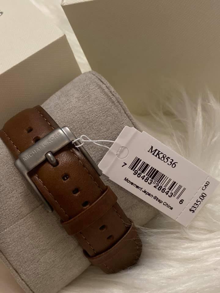 Michael Kors Men’s Gage Chrono Brown Leather Watch