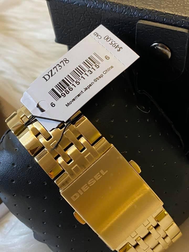 Diesel Men’s BAMF Gold-Tone Watch