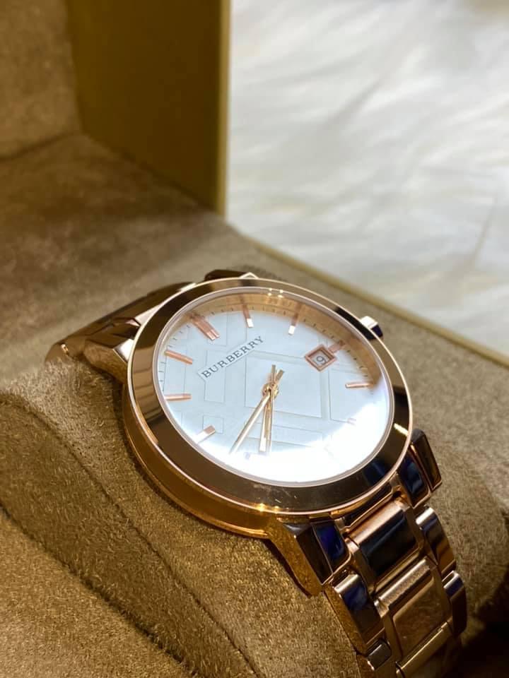 Burberry Women’s The City Rose Gold-Tone Stainless Steel Watch