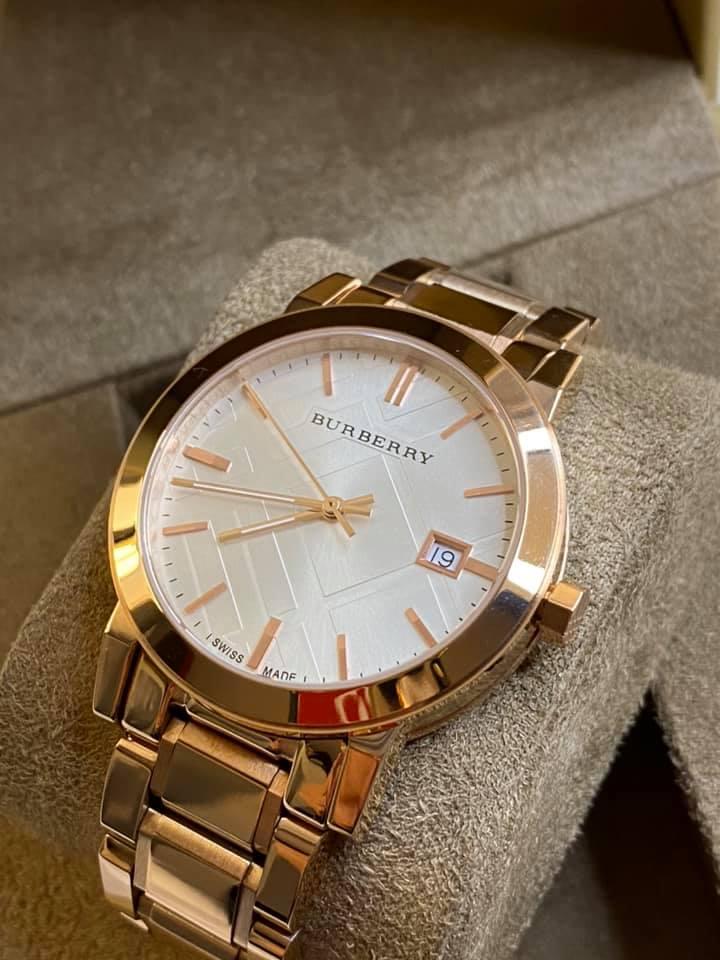 Burberry Women’s The City Rose Gold-Tone Stainless Steel Watch