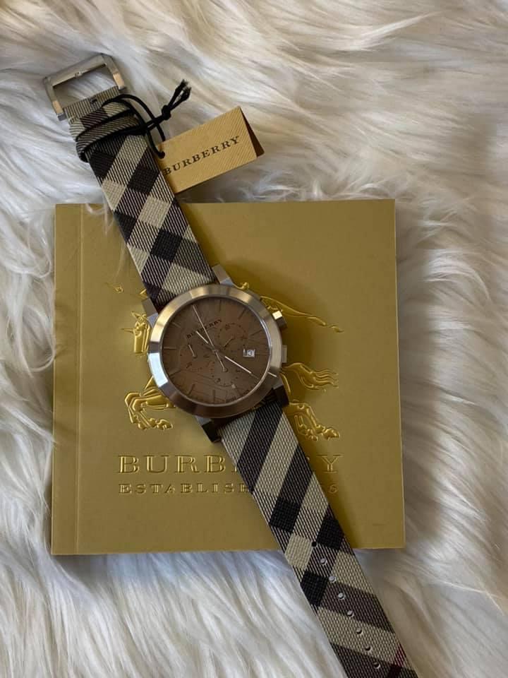 Burberry Men’s Swiss Chronograph Smoke Check Watch