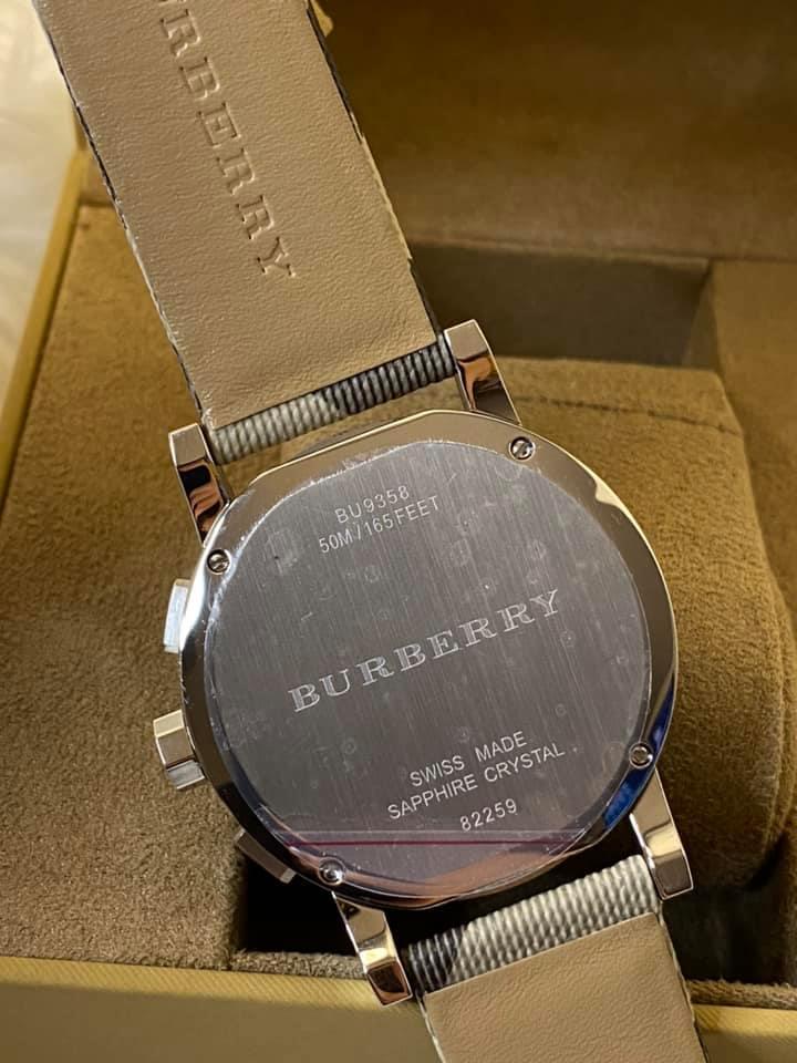 Burberry Men’s Swiss Chronograph Smoke Check Watch