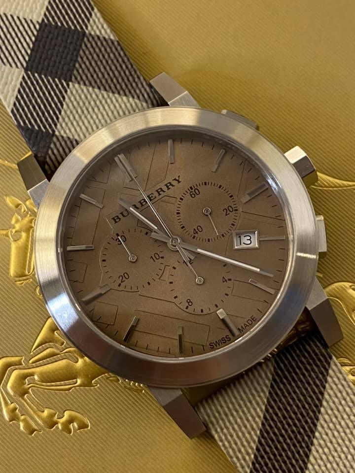 Burberry Men’s Swiss Chronograph Smoke Check Watch