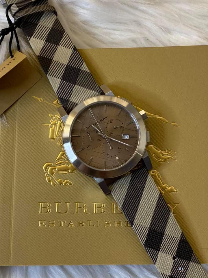 Burberry Men’s Swiss Chronograph Smoke Check Watch
