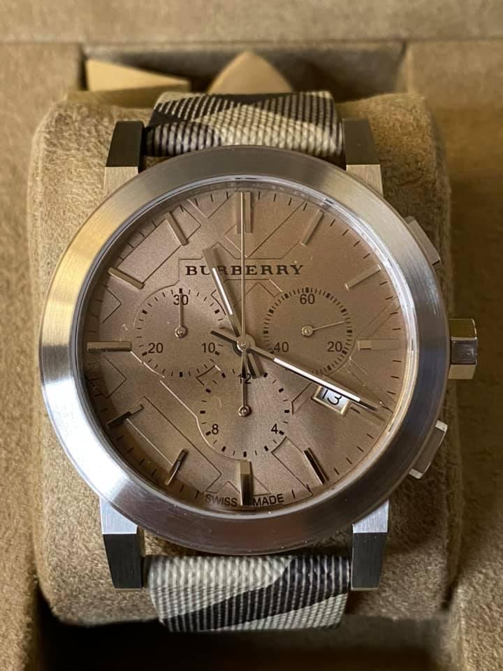 Burberry Men’s Swiss Chronograph Smoke Check Watch
