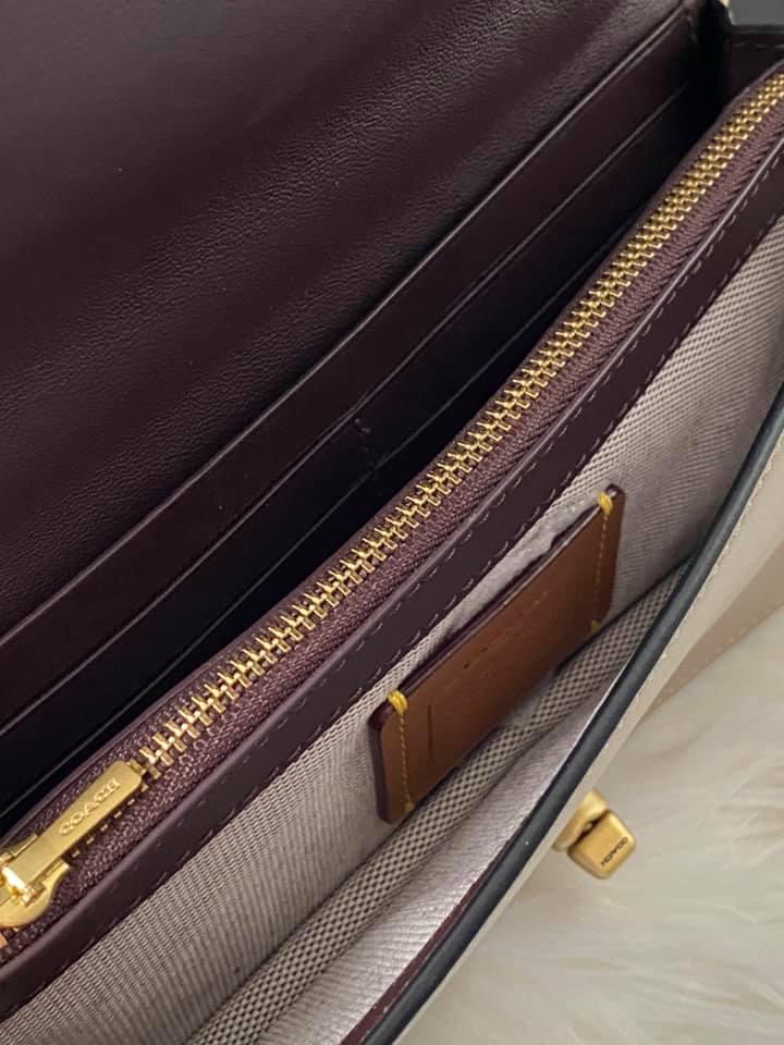 Coach Riley Chain Clutch in Colorblock