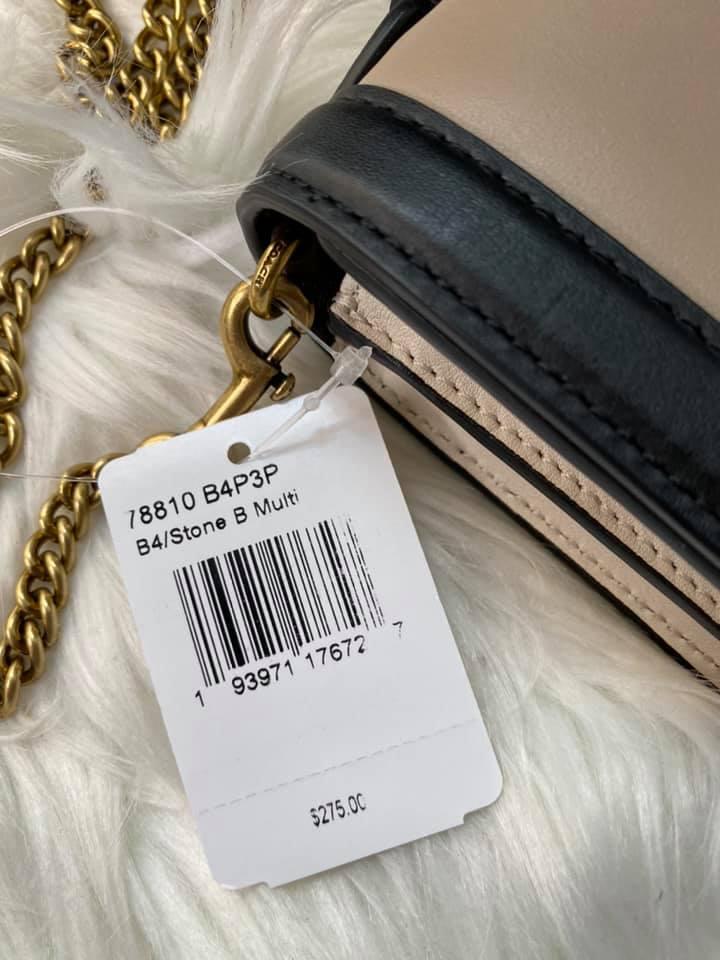 Coach Riley Chain Clutch in Colorblock