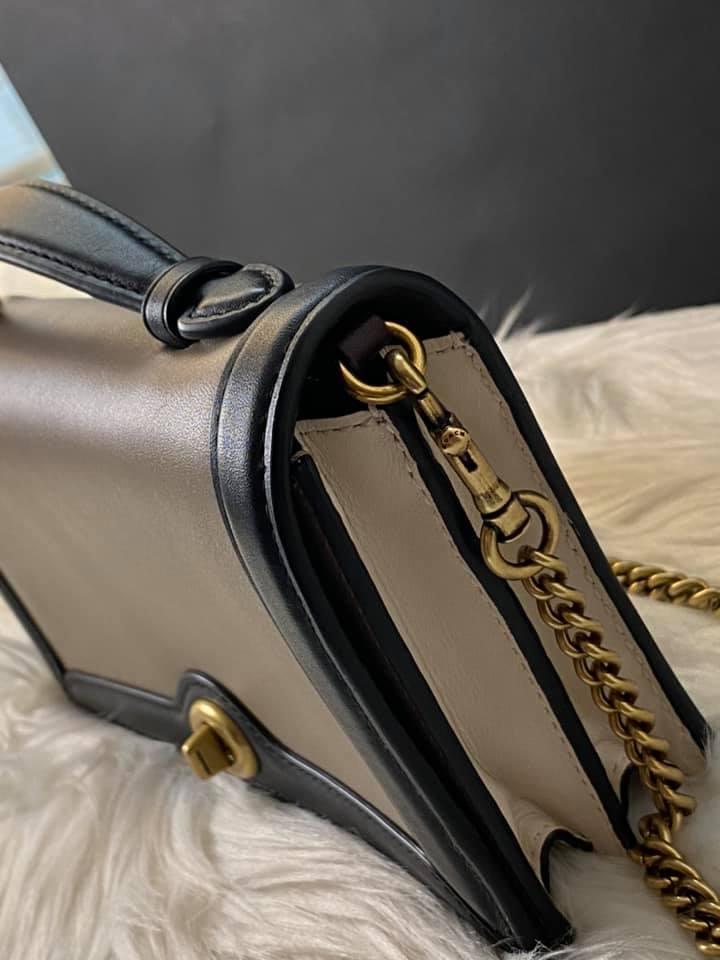 Coach Riley Chain Clutch in Colorblock