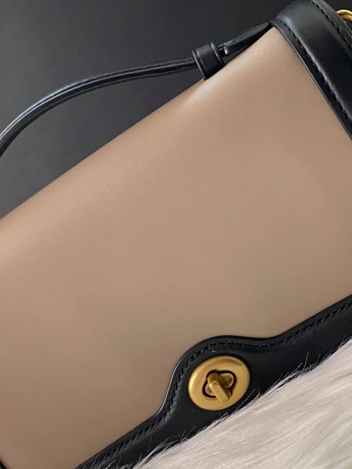 Coach Riley Chain Clutch in Colorblock