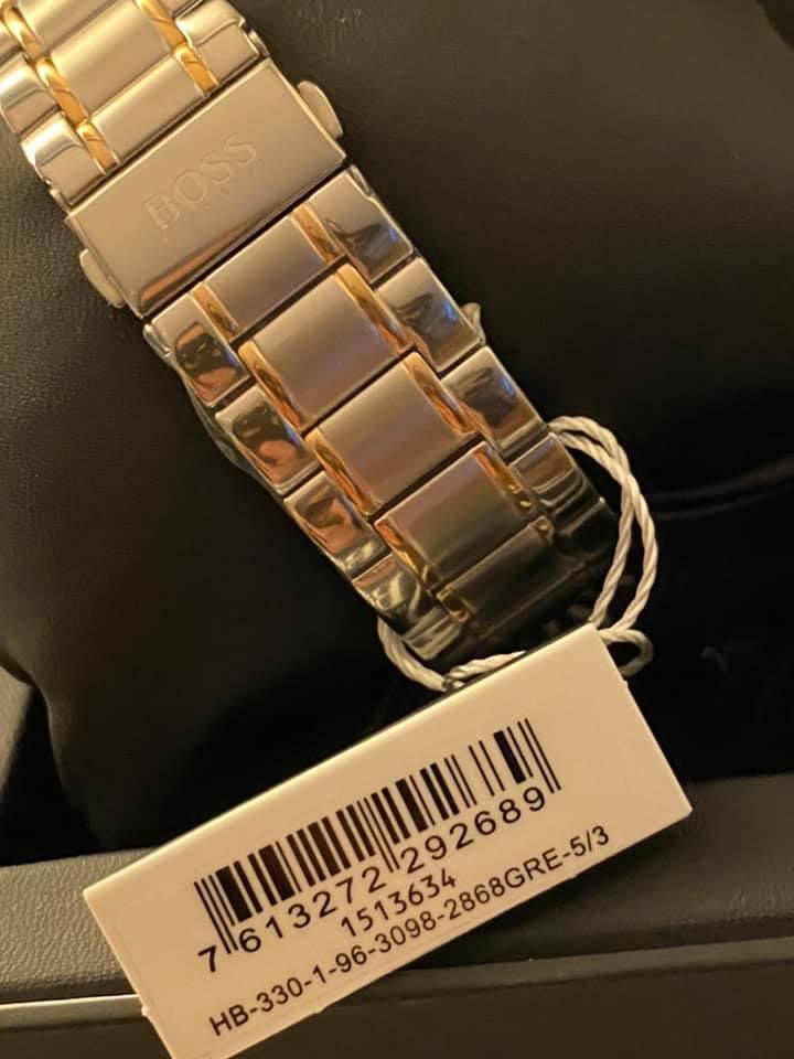 Hugo Boss Men’s Trophy Silver/Black Chronograph Watch