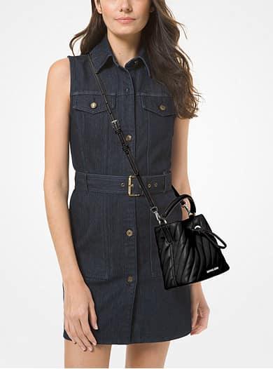 Michael Kors Suri Small Quilted Bucket Crossbody