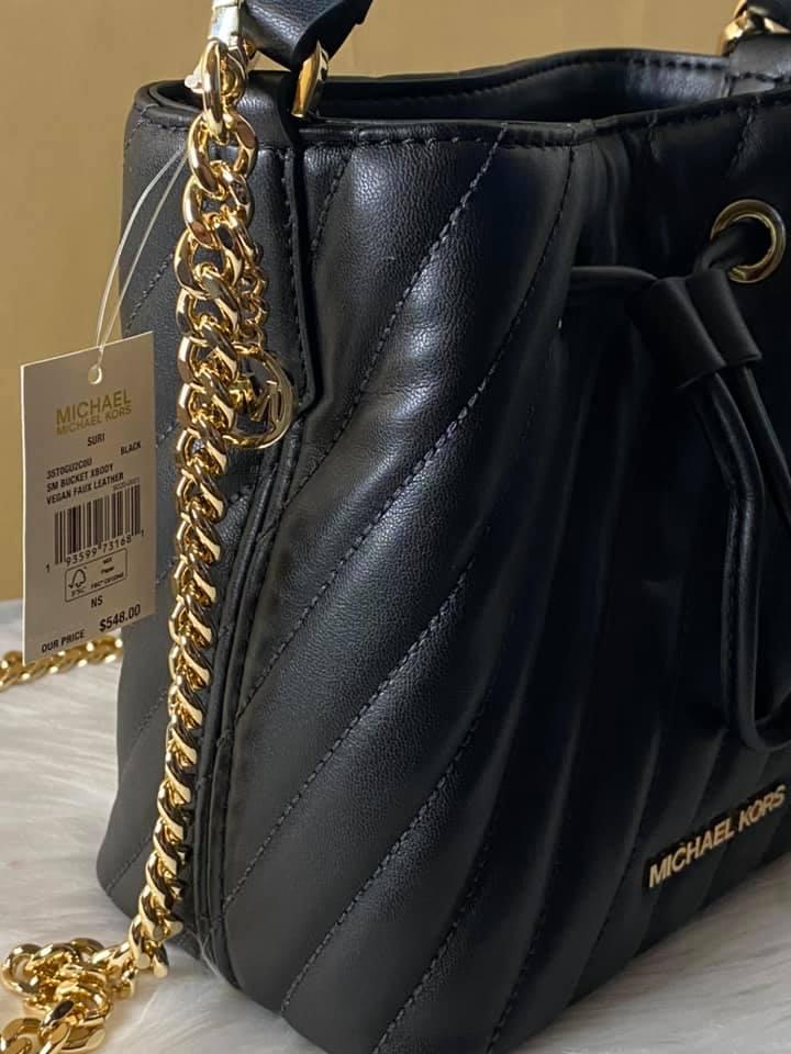 Michael Kors Suri Small Quilted Bucket Crossbody
