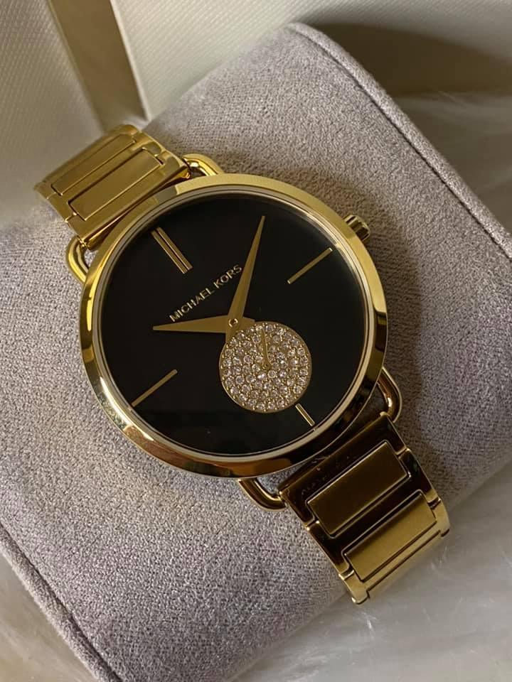 Michael Kors Women’s Portia Black Dial Watch