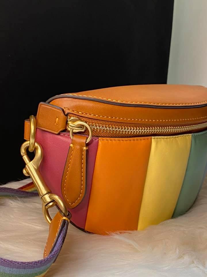 Coach Bethany Belt Bag with Rainbow Quilting