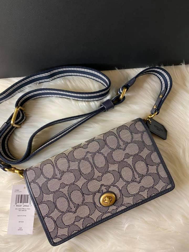 Coach Hayden Foldover Crossbody Clutch in Signature Jacquard