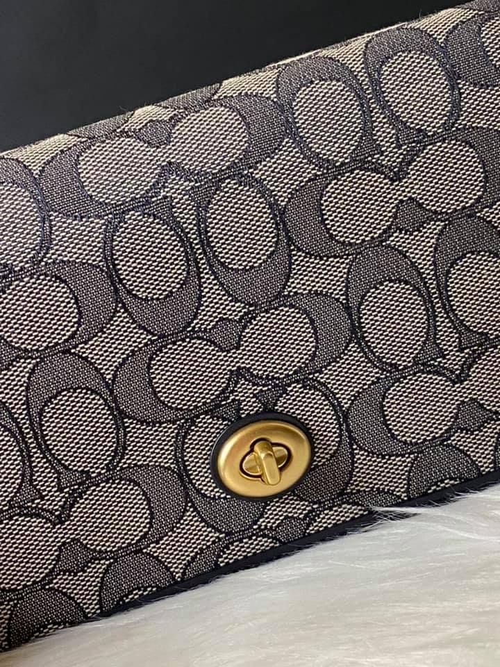 Coach Hayden Foldover Crossbody Clutch in Signature Jacquard