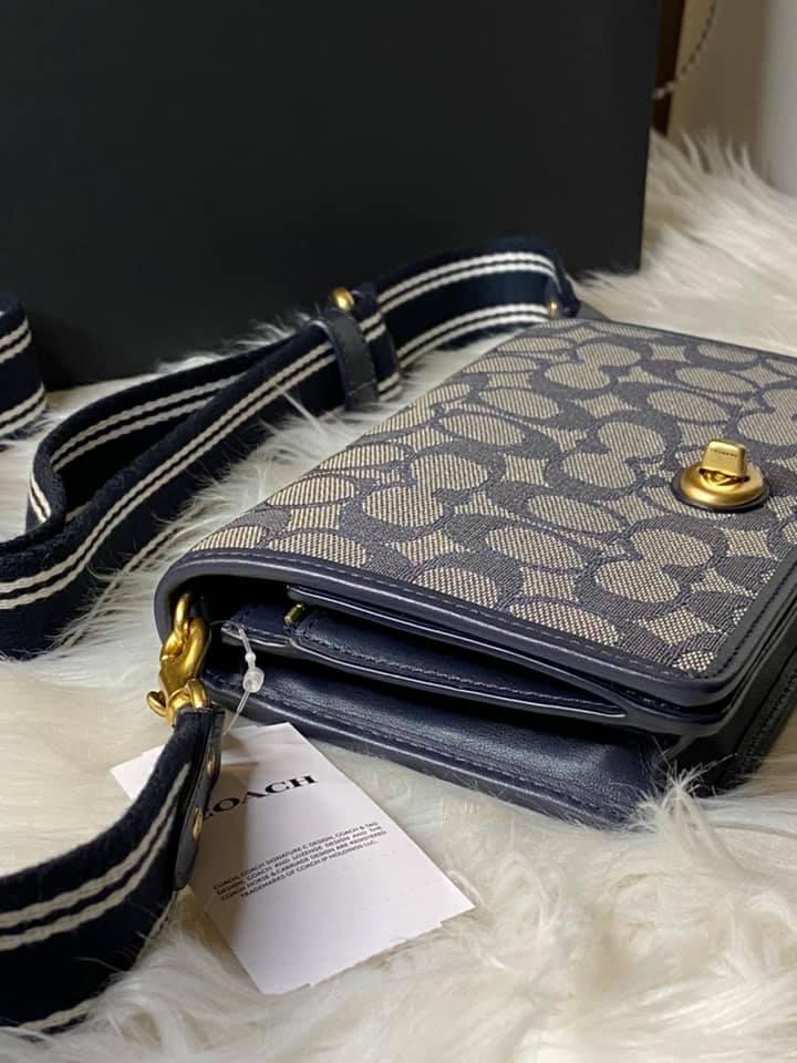 Coach Hayden Foldover Crossbody Clutch in Signature Jacquard