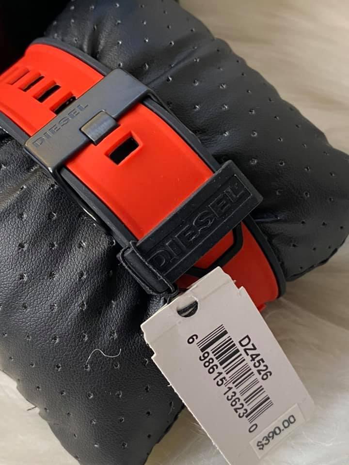 Diesel Men’s Mega Chief Chronograph Red Silicone Watch