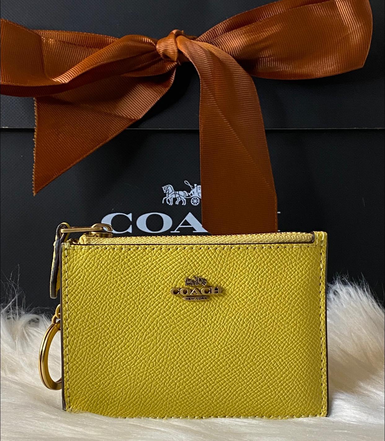 Coach Crossgrain Mini Skinny ID Case