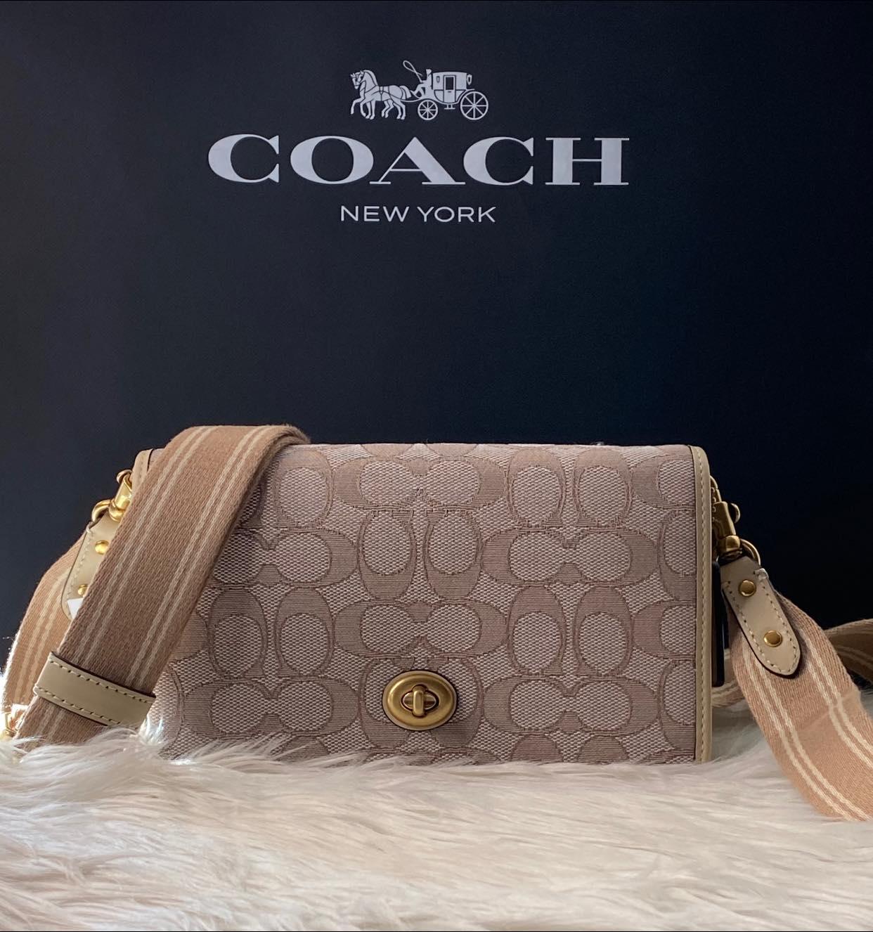 Coach Hayden Foldover Crossbody Clutch in Signature Jacquard