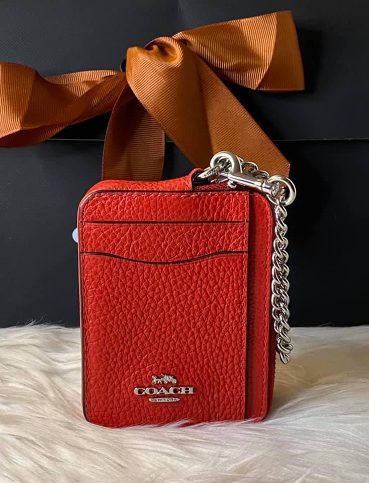 Coach zip card case dupe Clearance