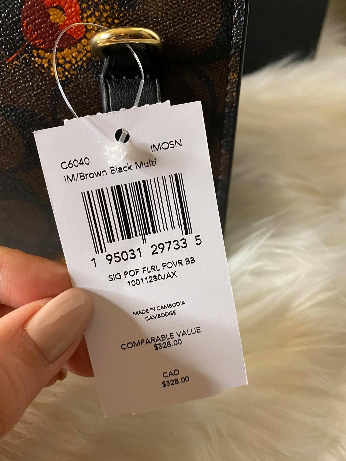 Coach Foldover Belt Bag in Signature Canvas with Pop Floral Print