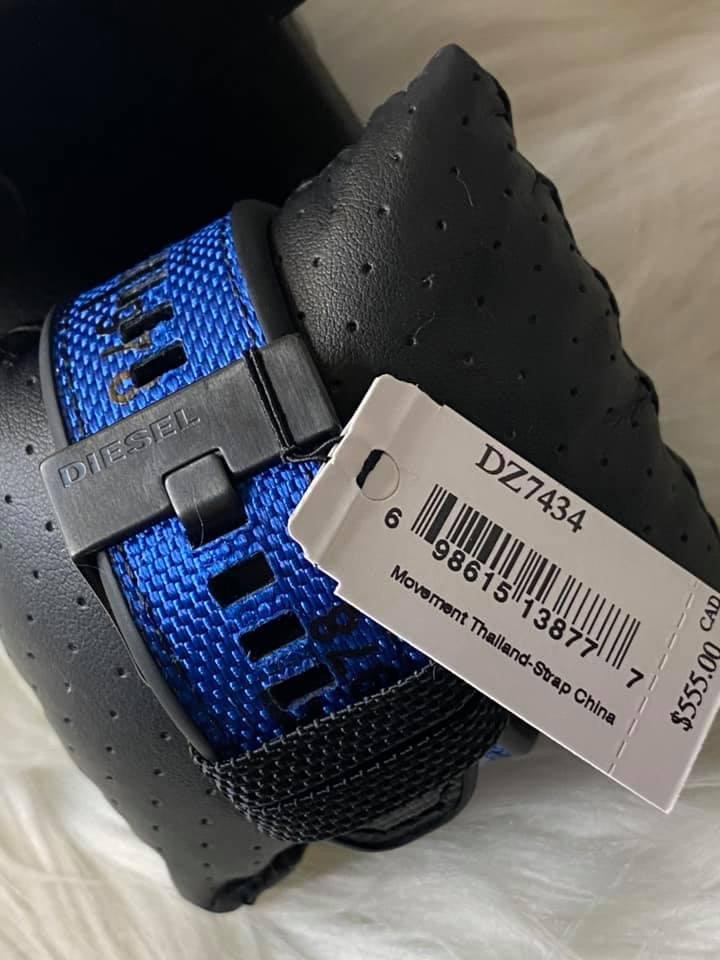 Diesel Men’s Mr. Daddy 2.0 Chronograph Blue Nylon Watch