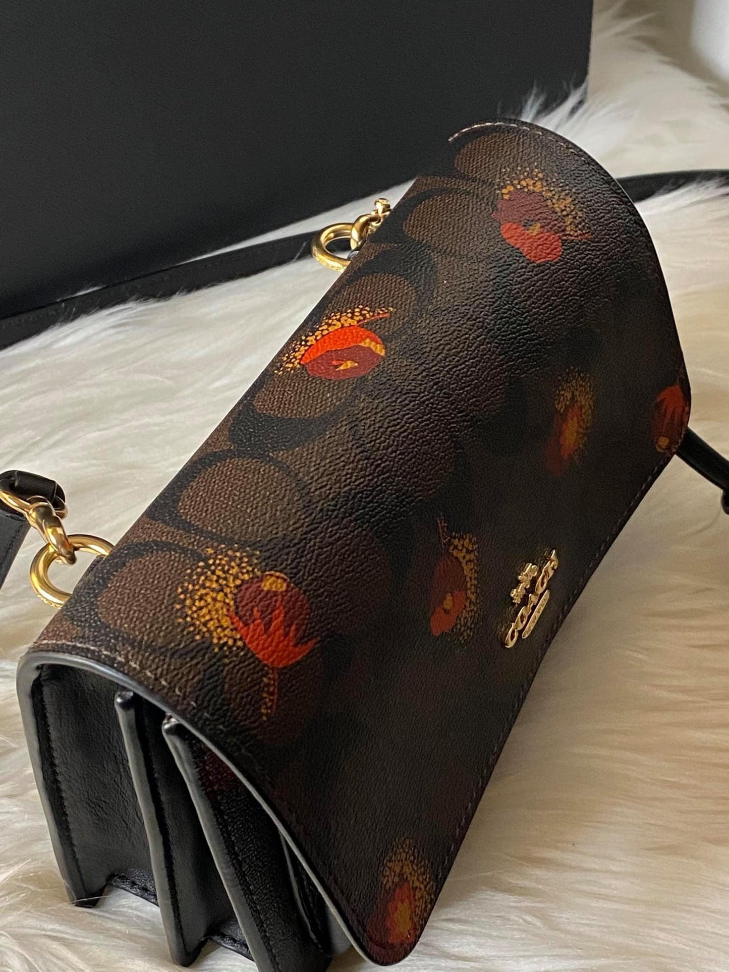 Coach Foldover Belt Bag in Signature Canvas with Pop Floral Print