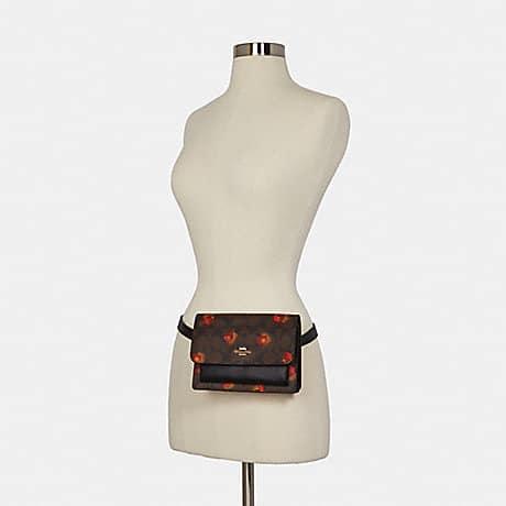 Coach Foldover Belt Bag in Signature Canvas with Pop Floral Print
