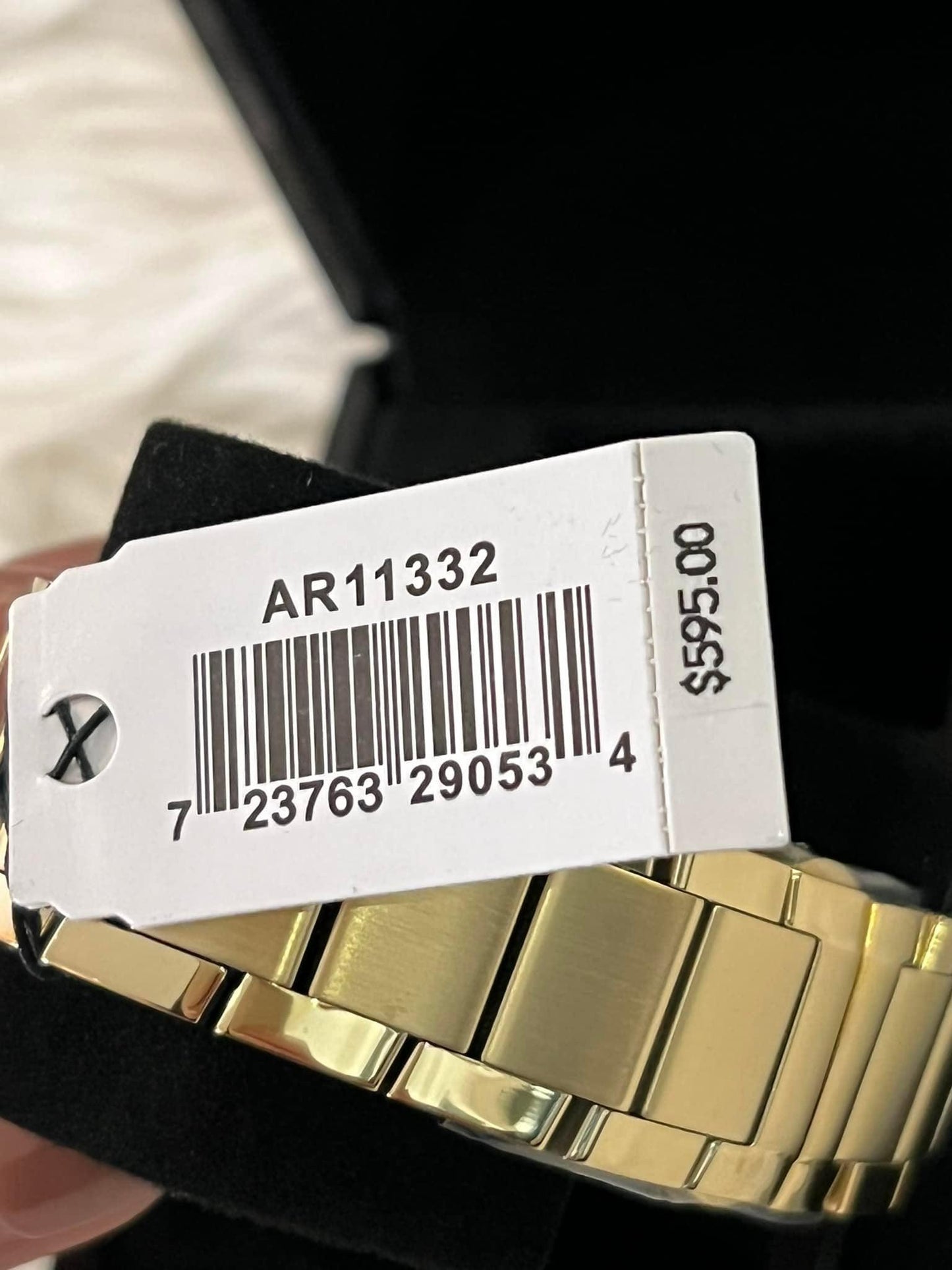 Emporio Armani Men’s Pale Gold-Tone Chronograph Watch