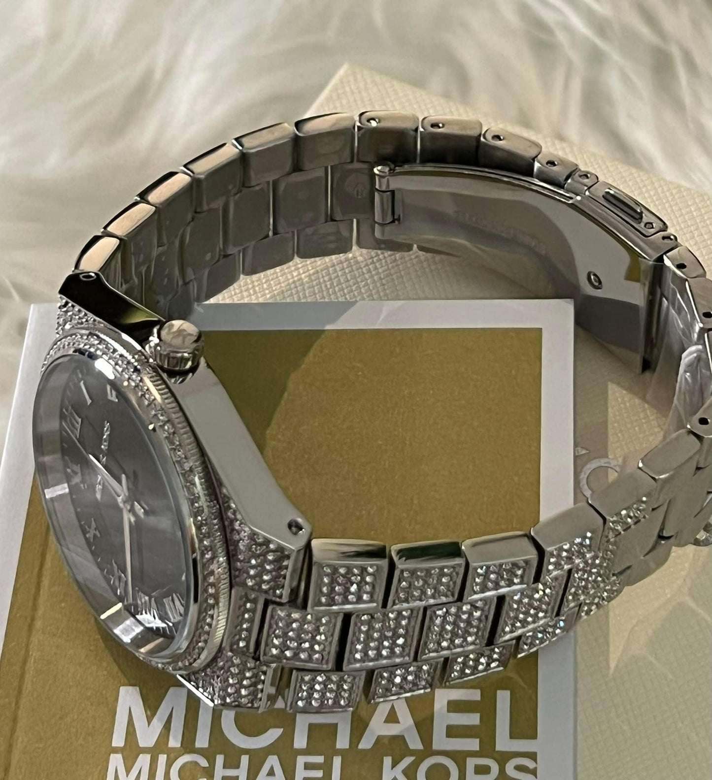 Michael Kors Women’s Channing Black Crystal Pave Watch