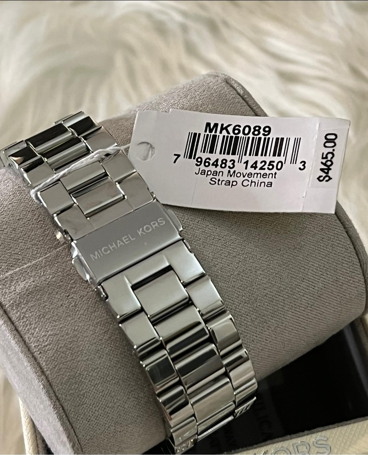 Michael Kors Women’s Channing Black Crystal Pave Watch