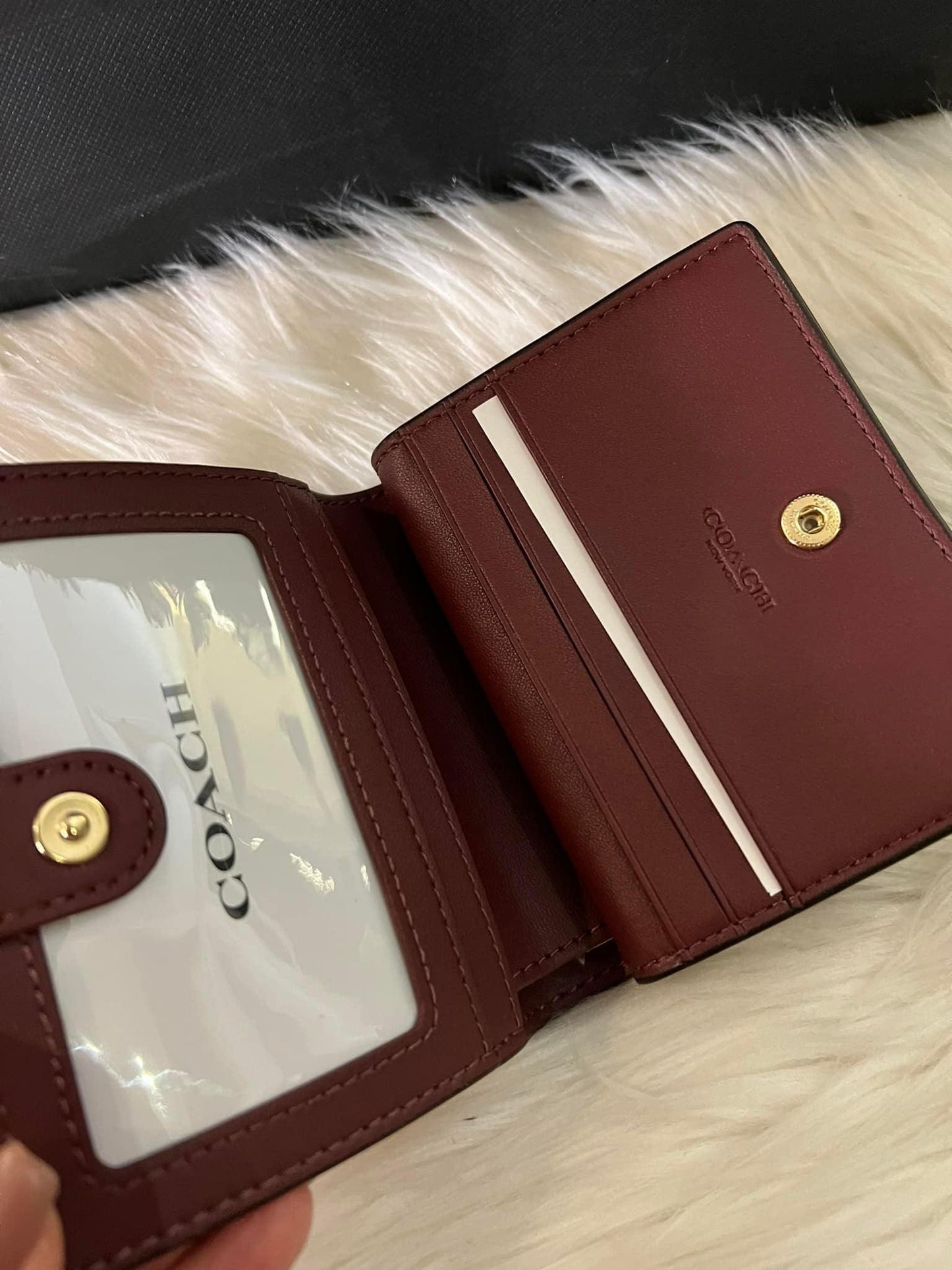 Coach Snap Wallet in Signature Canvas