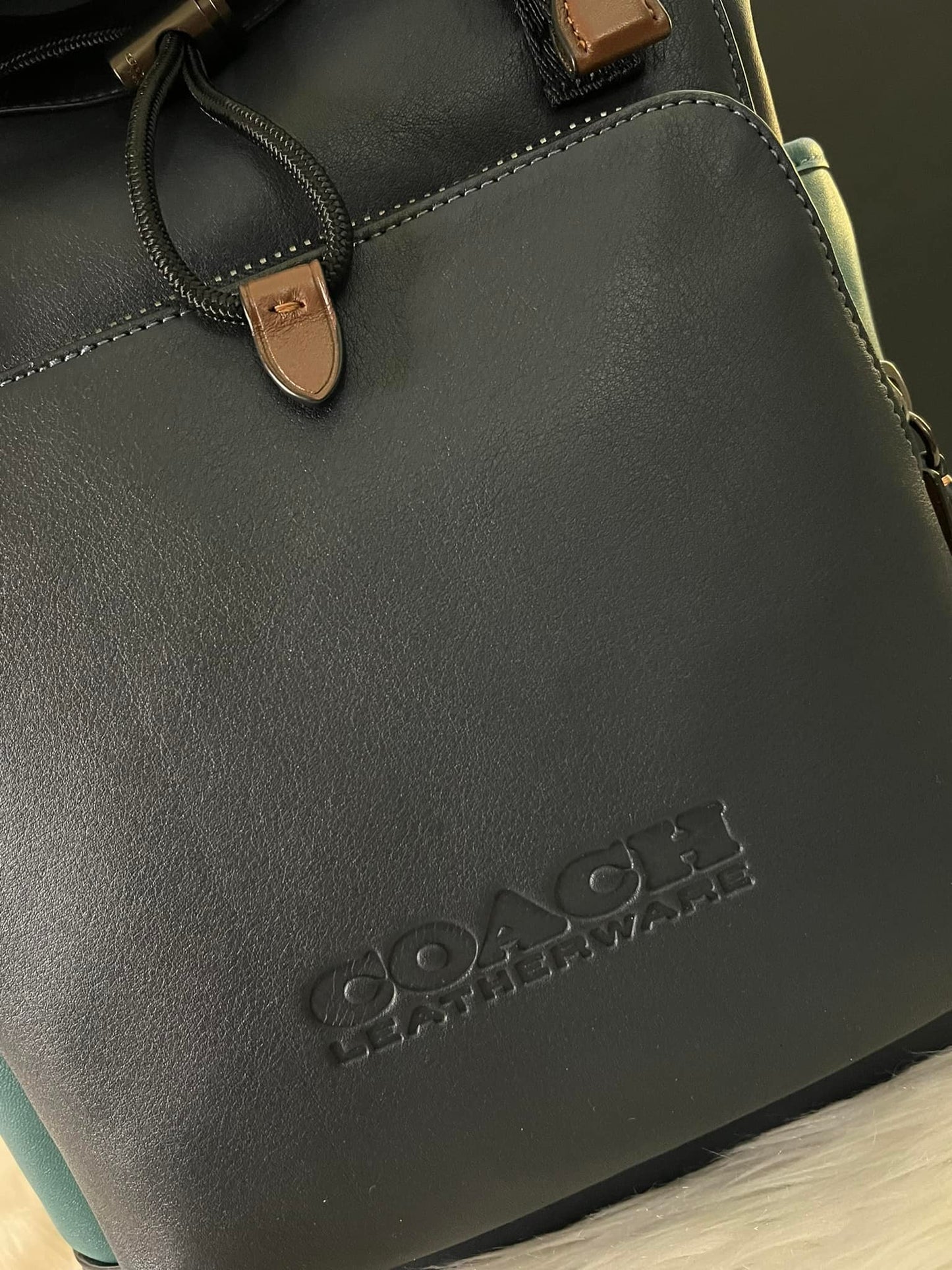 Coach League Flat Backpack in Colorblock