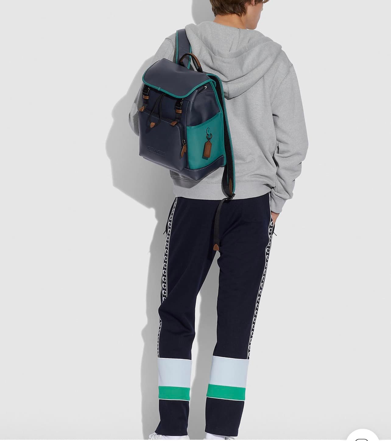 Coach League Flat Backpack in Colorblock