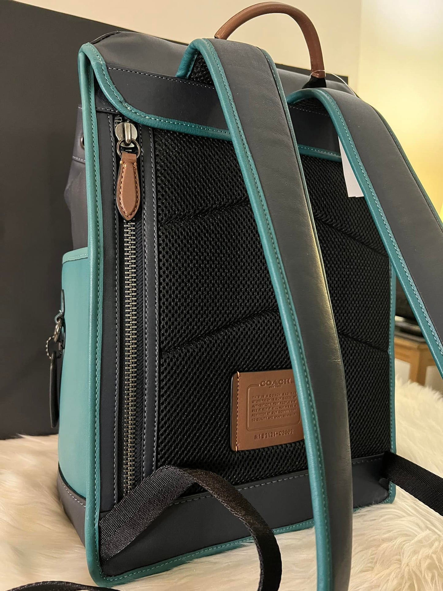 Coach League Flat Backpack in Colorblock