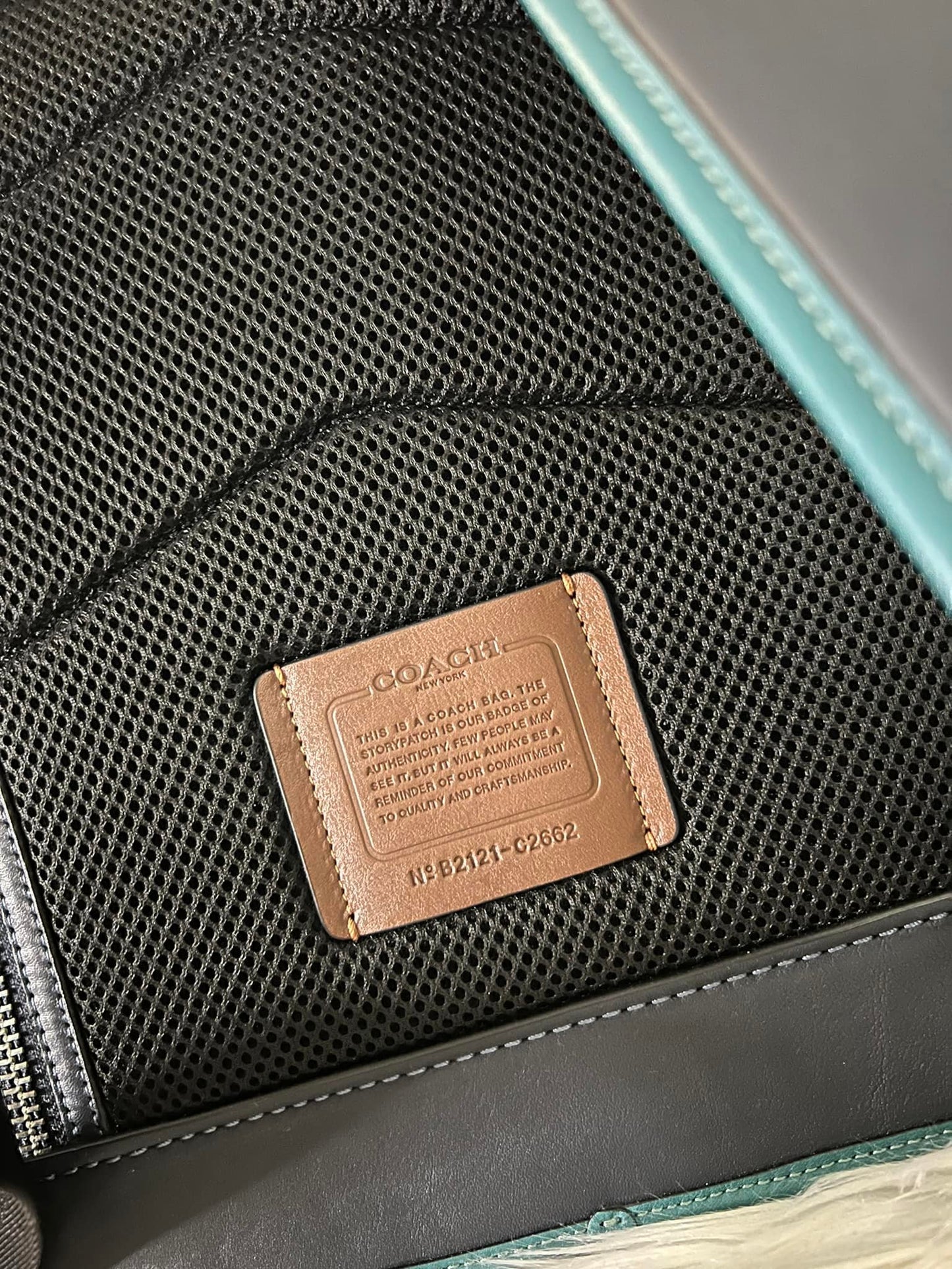 Coach League Flat Backpack in Colorblock