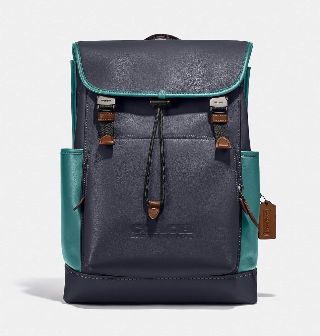 Coach League Flat Backpack in Colorblock